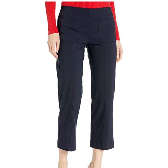 Elliott Lauren Pants - Elliot Lauren Navy Blue Control Stretch Pants 14